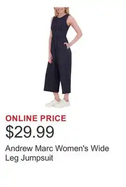 Costco Andrew Marc Women's Wide Leg Jumpsuit offer