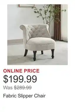 Costco Fabric Slipper Chair offer