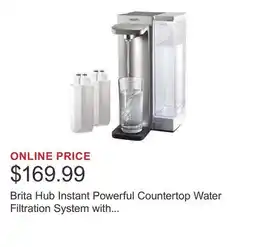 Costco Brita Hub Instant Powerful Countertop Water Filtration System with Bonus Water Filter offer