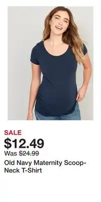 Old Navy Old Navy Maternity Scoop-Neck T-Shirt offer
