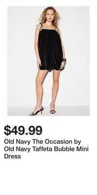 Old Navy Old Navy The Occasion by Old Navy Taffeta Bubble Mini Dress offer