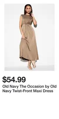 Old Navy Old Navy The Occasion by Old Navy Twist-Front Maxi Dress offer
