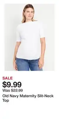Old Navy Old Navy Maternity Slit-Neck Top offer