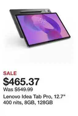 Newegg Lenovo Idea Tab Pro, 12.7 400 nits, 8GB, 128GB offer