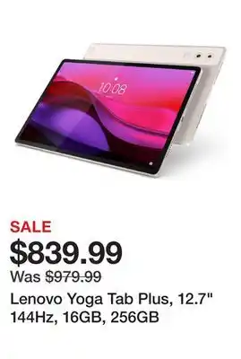 Newegg Lenovo Yoga Tab Plus, 12.7 144Hz, 16GB, 256GB offer