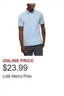 Costco Lolë Men's Polo offer