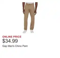 Costco Gap Men's Chino Pant offer