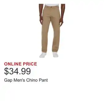 Costco Gap Men's Chino Pant offer