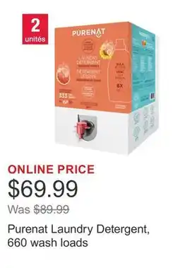 Costco Purenat Laundry Detergent, 660 wash loads offer