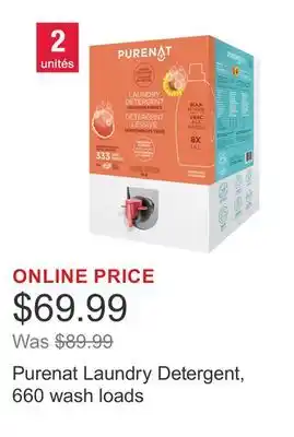 Costco Purenat Laundry Detergent, 660 wash loads offer