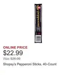 Costco Shopsy's Pepperoni Sticks, 40-Count offer