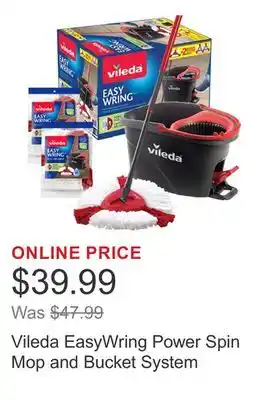 Costco Vileda EasyWring Power Spin Mop and Bucket System offer