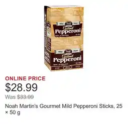Costco Noah Martin's Gourmet Mild Pepperoni Sticks, 25 × 50 g offer