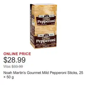 Costco Noah Martin's Gourmet Mild Pepperoni Sticks, 25 × 50 g offer