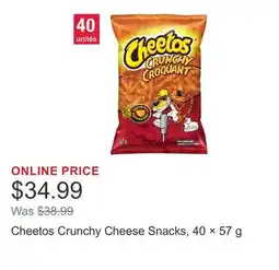 Costco Cheetos Crunchy Cheese Snacks, 40 × 57 g offer