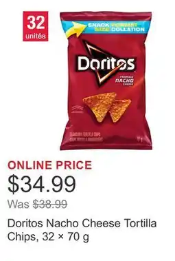 Costco Doritos Nacho Cheese Tortilla Chips, 32 × 70 g offer