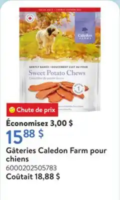 Walmart Gâteries Caledon Farm pour chiens offer