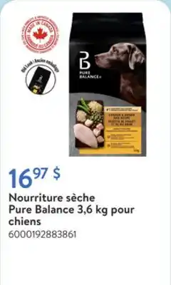 Walmart Nourriture sèche Pure Balance 3,6 kg pour chiens offer
