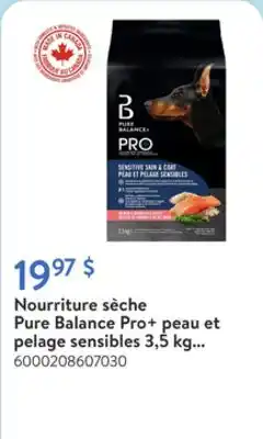 Walmart Nourriture sèche Pure Balance Pro+ peau et pelage sensibles 3,5 kg pour chiens offer