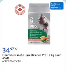 Walmart Nourriture sèche Pure Balance Pro+ 7 kg pour chats offer