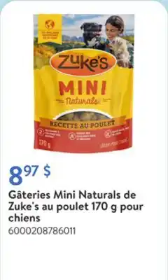 Walmart Gâteries Mini Naturals de Zuke's au poulet 170 g pour chiens offer