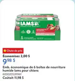 Walmart Emb. économique de 6 boîtes de nourriture humide Iams pour chiens offer