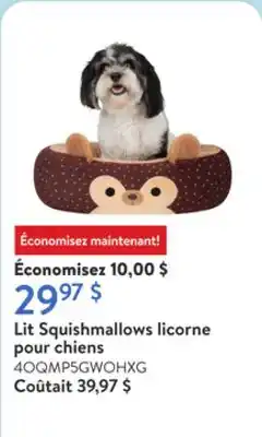 Walmart Lit Squishmallows licorne pour chiens offer
