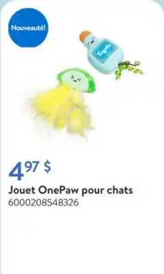 Walmart Jouet OnePaw pour chats offer