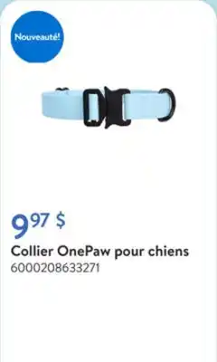 Walmart Collier OnePaw pour chiens offer