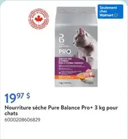 Walmart Nourriture sèche Pure Balance Pro+ 3 kg pour chats offer