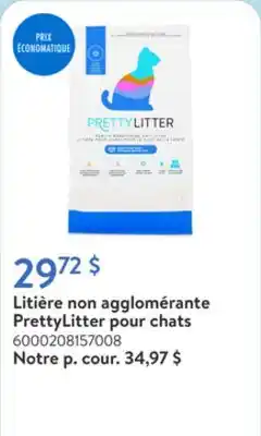 Walmart Litière non agglomérante PrettyLitter pour chats offer