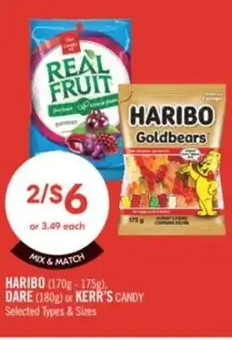 Shoppers Drug Mart Haribo, dare or kerr's candy offer