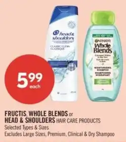 Shoppers Drug Mart Fructis, whole blends or head & shoulders offer