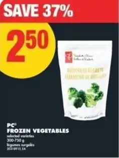 No Frills PC frozen vegetables offer