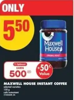 No Frills Maxwell house instant coffee offer