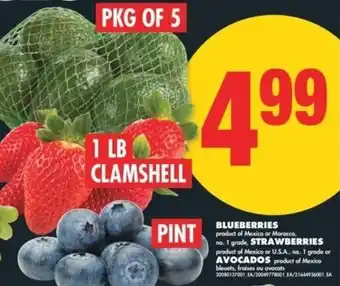 No Frills Blueberries strawberries avocados offer