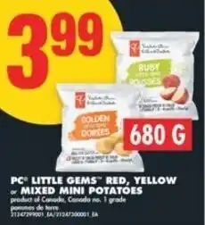 No Frills PC little gems red, yellow or mixed mini potatoes offer