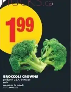 No Frills Broccoli crowns offer