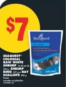 No Frills Seaquest colossal raw white shrimp offer