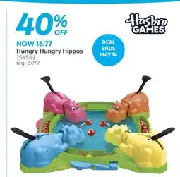 Toys R us Hasbro Hungry Hungry Hippos offer