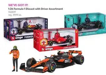 Toys R us 1:24 Formula 1 Diecast with Driver Assortment offer