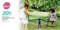 Toys R us Plum Rotating See Saw - Purple/Teal offer