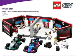 Toys R us LEGO City F1 Garage & Mercedes-AMG & Alpine Cars offer