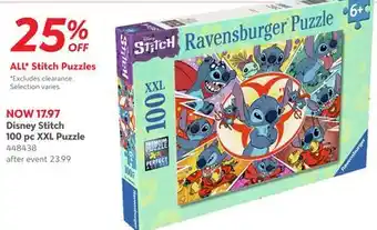 Toys R us Disney Stitch 100 pc XXL Puzzle offer
