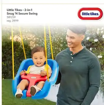 Toys R us Little Tikes - 2-in-1 Snug 'N Secure Swing offer
