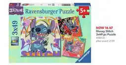 Toys R us Disney Stitch 3x49 pc Puzzle offer