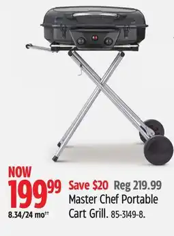 Canadian Tire Master Chef Portable Cart Grill offer