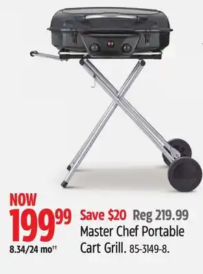 Canadian Tire Master Chef Portable Cart Grill offer