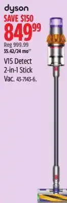 Canadian Tire Dyson V15 Detect 2-in-1 Stick Vac offer