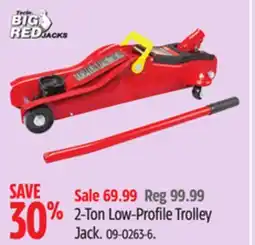 Canadian Tire Big Red 2-Ton Low-Profile Trolley Jack offer
